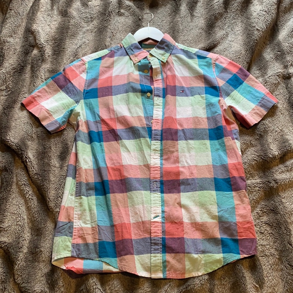 Tommy Hilfiger short sleeve polo button down